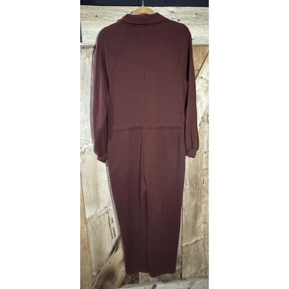 Universal Thread Brown Fleece One Piece Jumpsuit Women's Size Medium - Picture 5 of 11